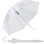 Şeffaf Şemsiye Kolay Tutuşlu Saplı 8 Telli Çocuk Okul